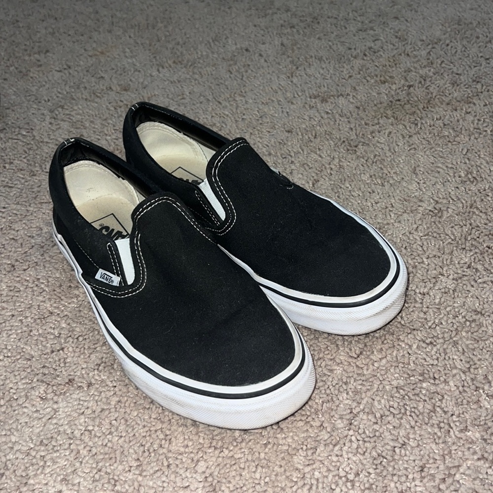 black slip on vans